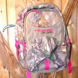 Camo pink backpack